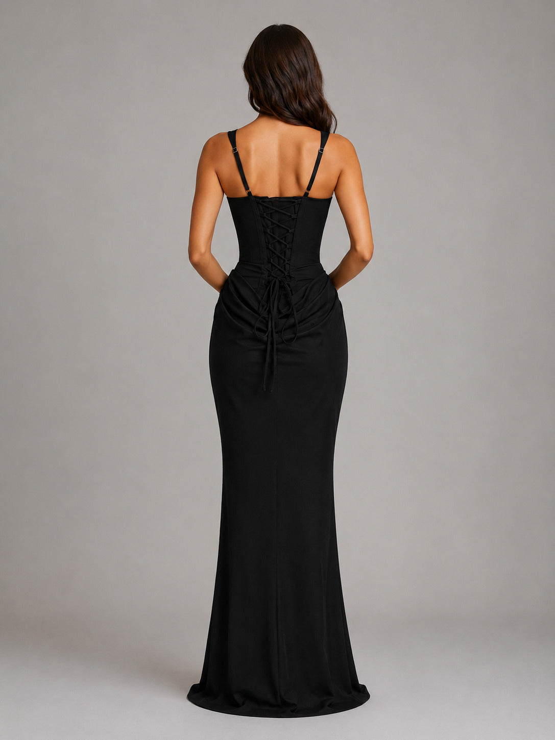 Corset Square Neck Maxi Dress