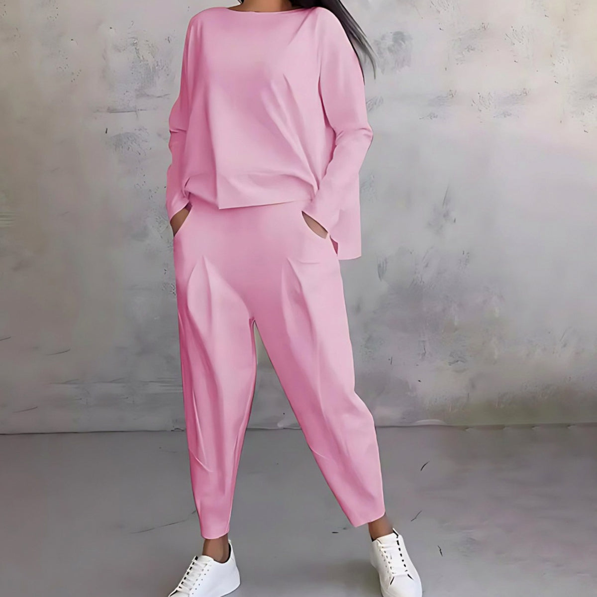 Long Sleeve Relaxed Pants Set