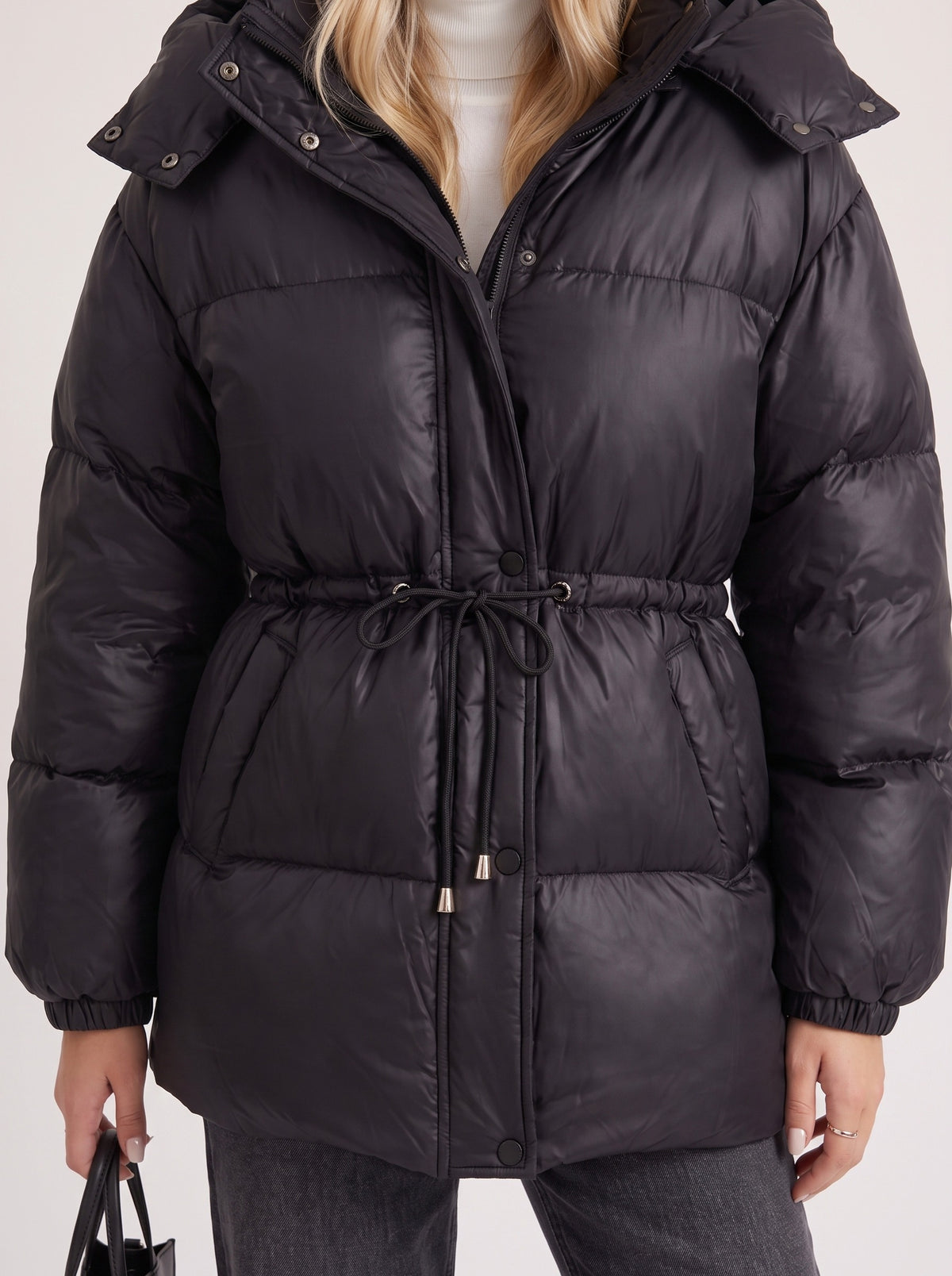 Quilted Long Sleeve Puffer Jacket