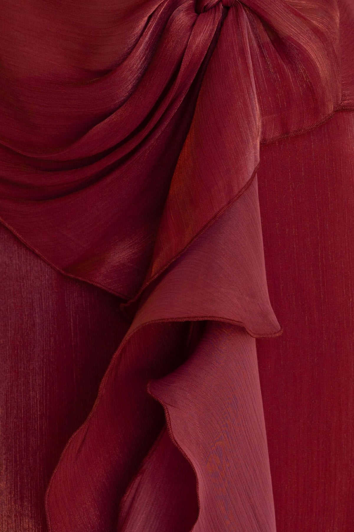 Satin One Shoulder Maxi Dress