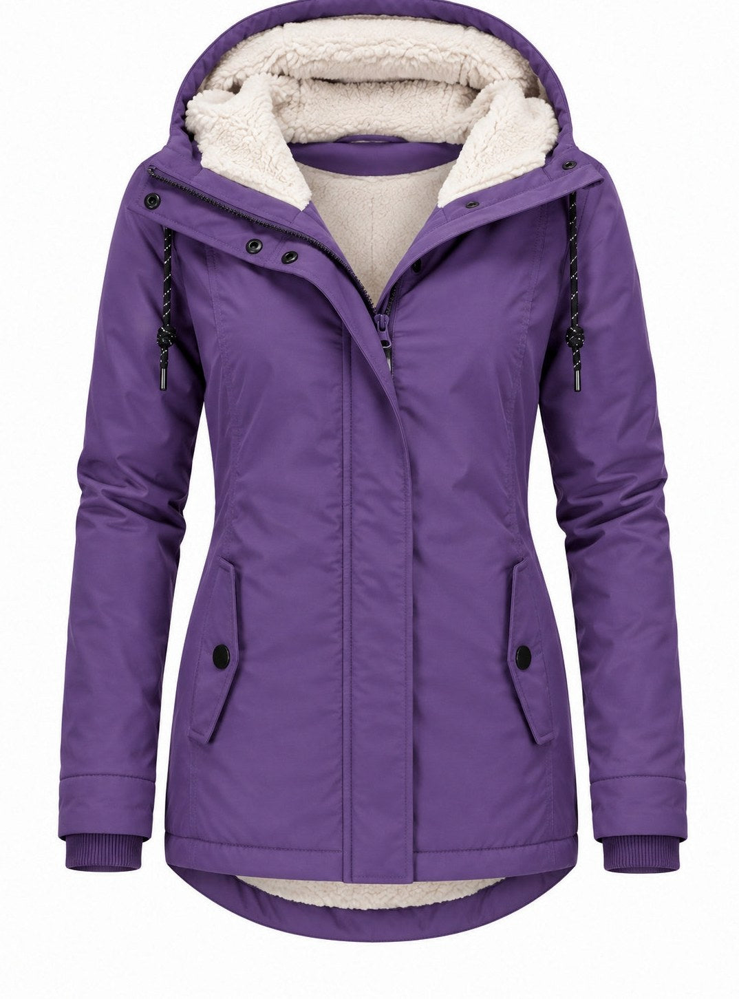 Sherpa Lined Hooded Parka Jacket