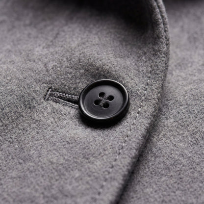 Collared Single Breasted Long Sleeve Coat