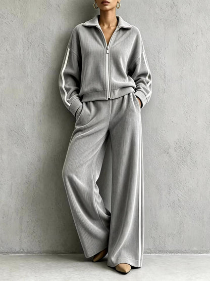 Corduroy Long Sleeve Two Piece Set