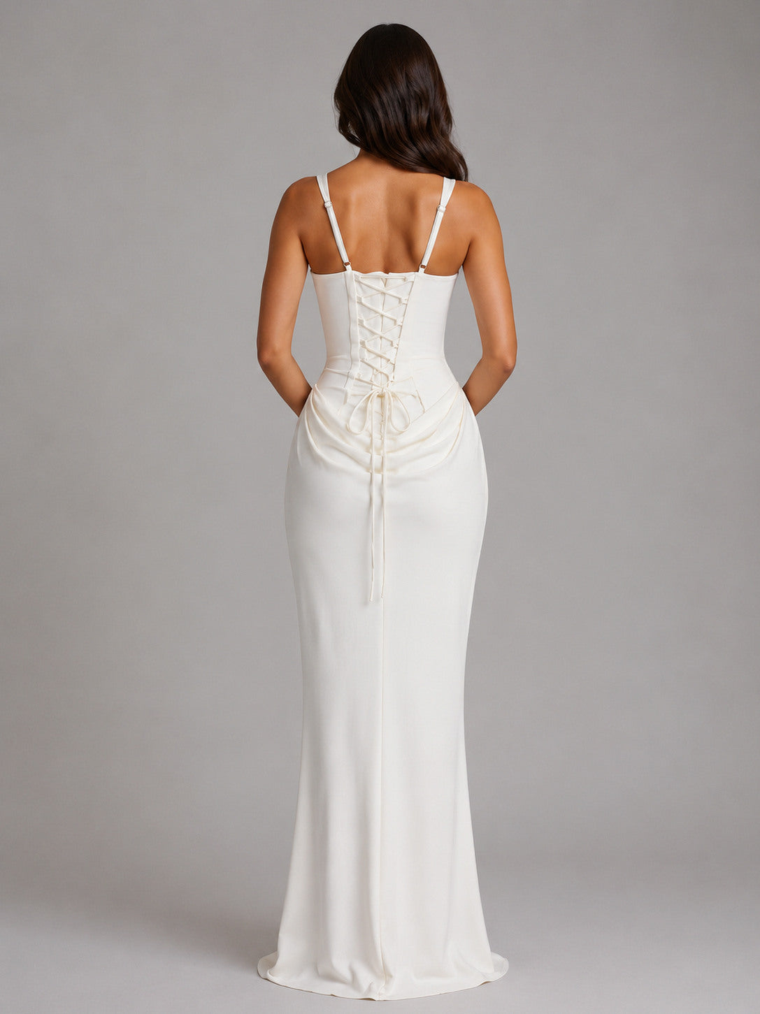 Corset Square Neck Maxi Dress