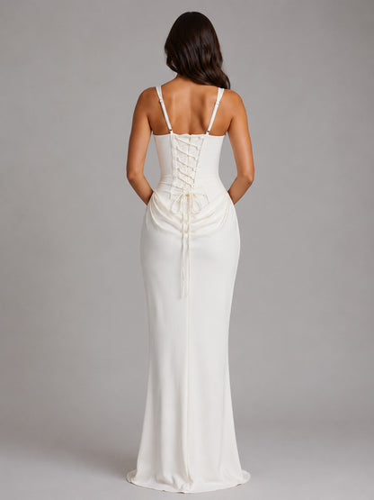 Corset Square Neck Maxi Dress