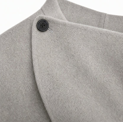 Cowl Neck Button Detail Jacket