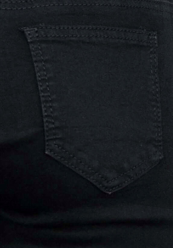 Denim Elastic Waist Skinny Pants