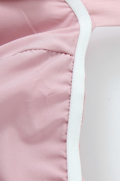 Drop Waist Halter Pleated Mini Dress