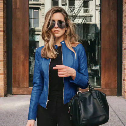 Faux Leather Moto Jacket