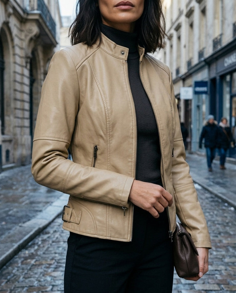 Faux Leather Moto Jacket