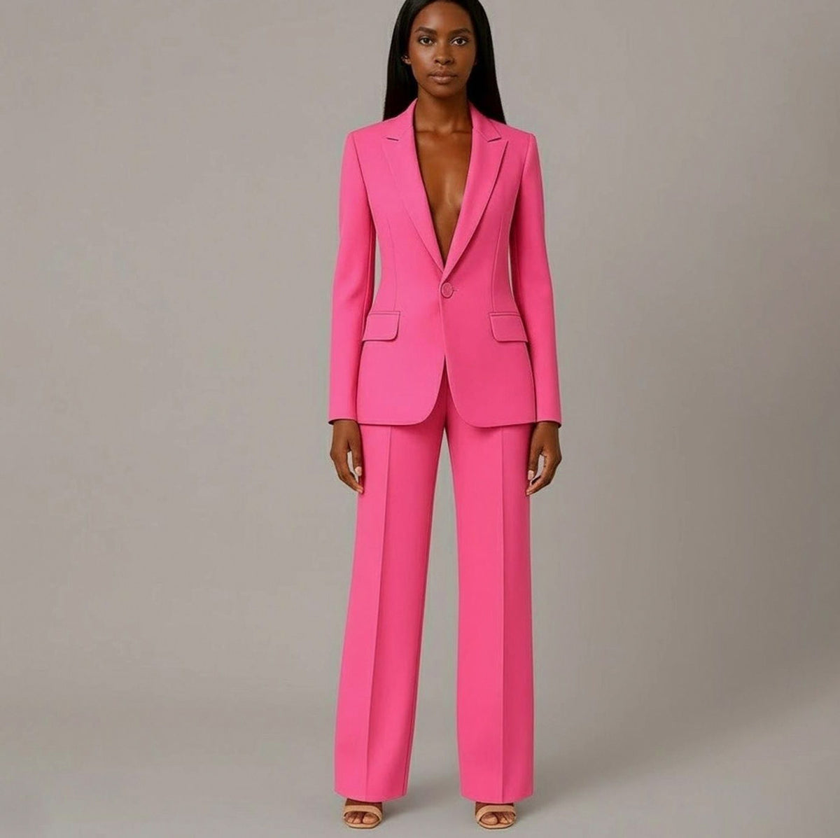 Fitted Long Sleeve Matching Set