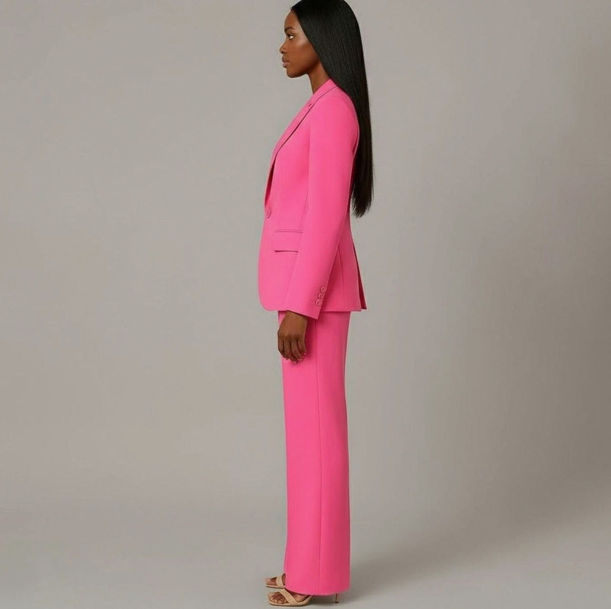 Fitted Long Sleeve Matching Set