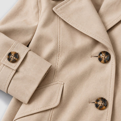 Fitted Long Sleeve Trench Coat