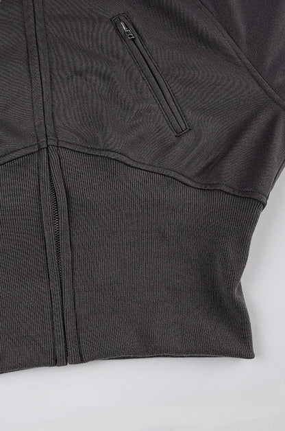 Fleece Faux Fur Trim Hooded Jacket