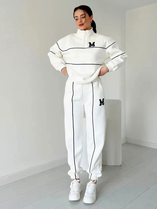 Fleece Half Zip Two Piece Set