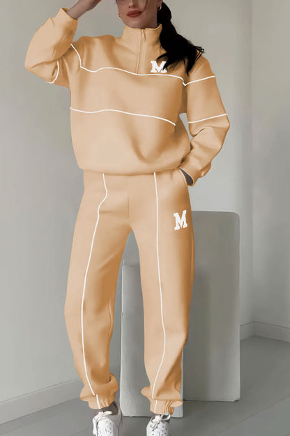 Fleece Half Zip Two Piece Set