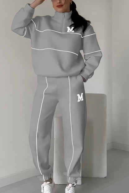 Fleece Half Zip Two Piece Set