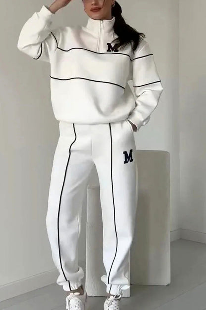 Fleece Half Zip Two Piece Set