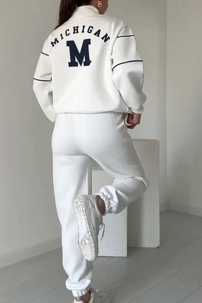 Fleece Half Zip Two Piece Set