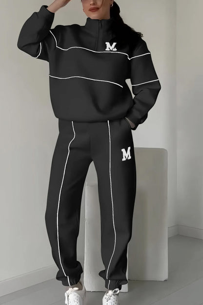 Fleece Half Zip Two Piece Set