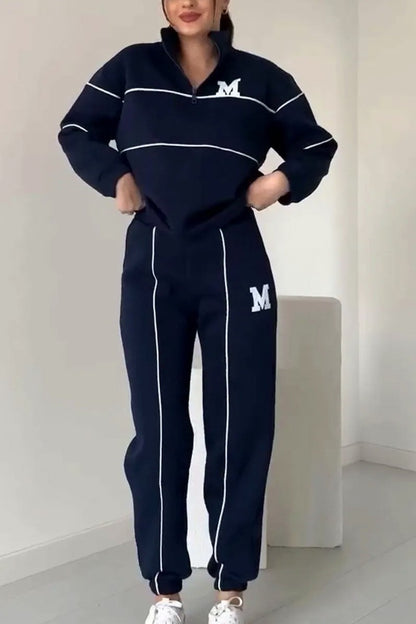 Fleece Half Zip Two Piece Set