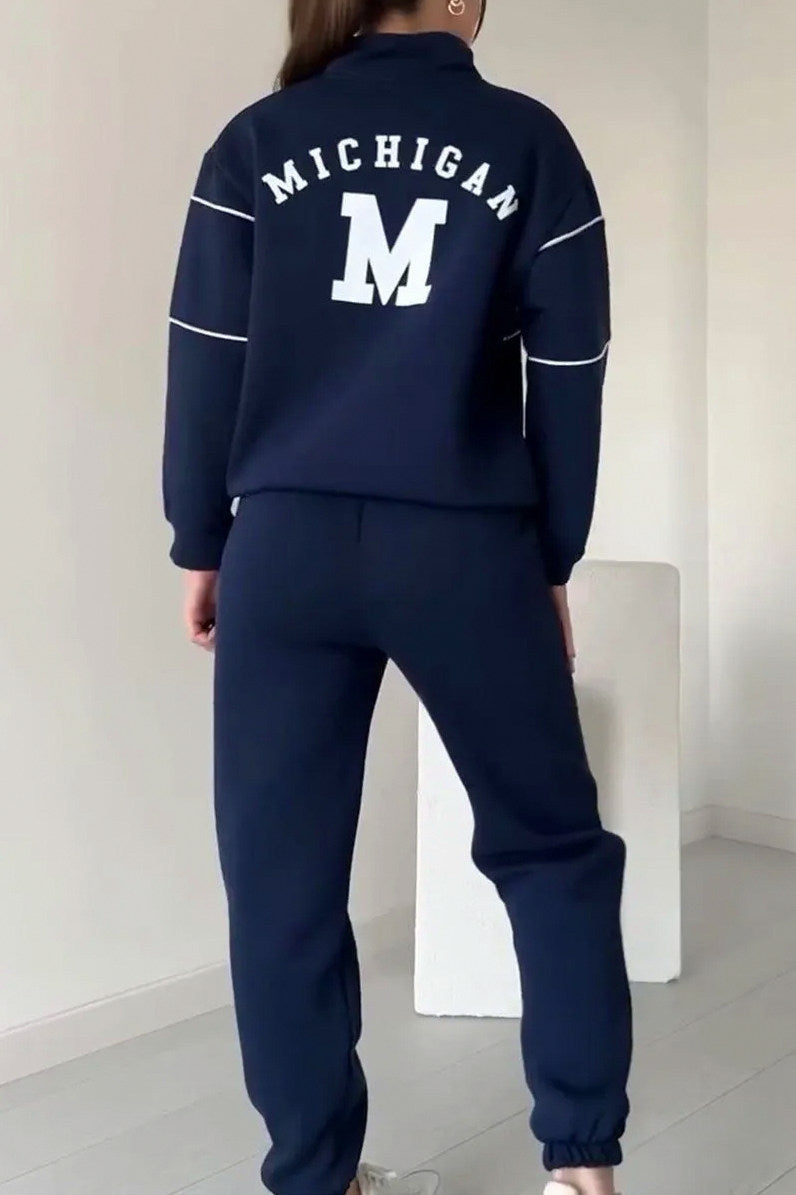 Fleece Half Zip Two Piece Set