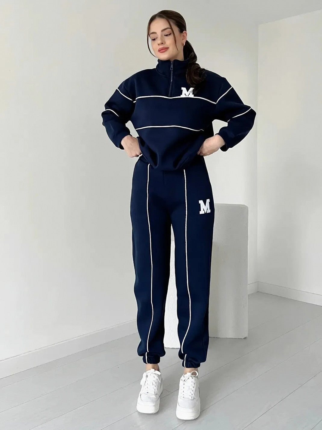 Fleece Half Zip Two Piece Set