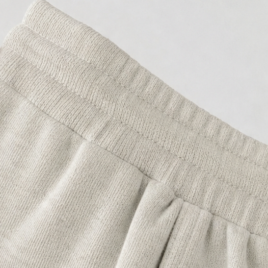 Fleece Henley Wide Leg Two Piece Set