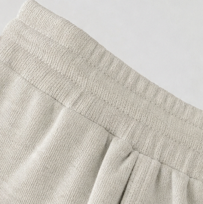 Fleece Henley Wide Leg Two Piece Set