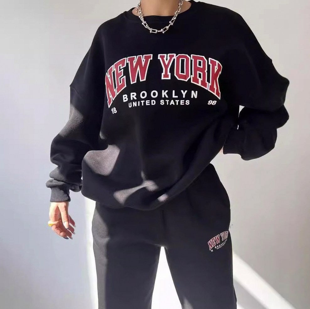 Graphic Crewneck Oversized Sweatshirt