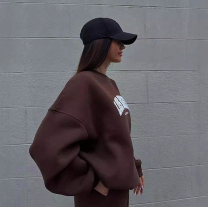Graphic Crewneck Oversized Sweatshirt