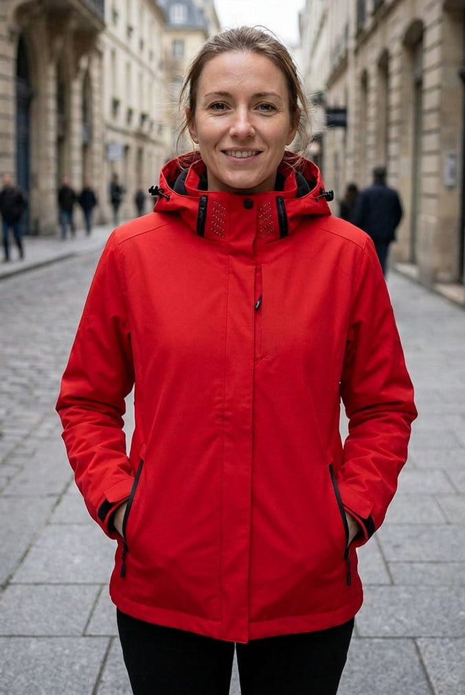 Hooded Long Sleeve Rain Jacket
