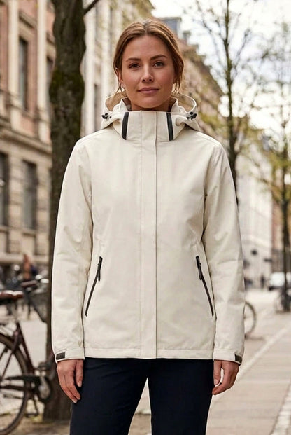 Hooded Long Sleeve Rain Jacket