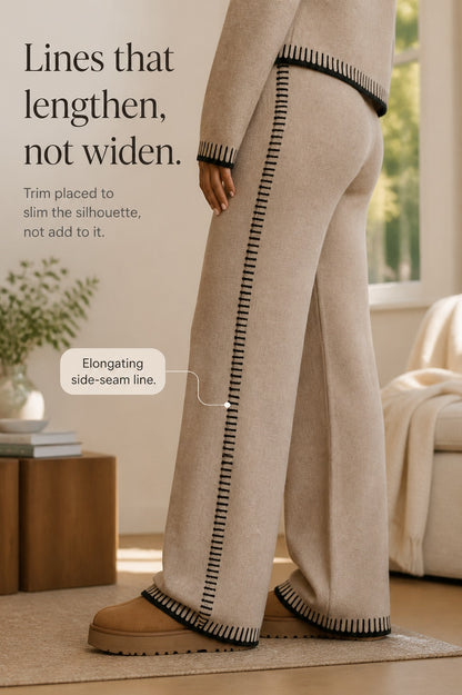 Knit Button Front Cardigan Two Piece Set