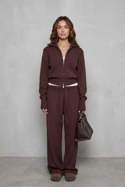 Knit Long Sleeve Matching Set