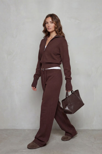 Knit Long Sleeve Matching Set