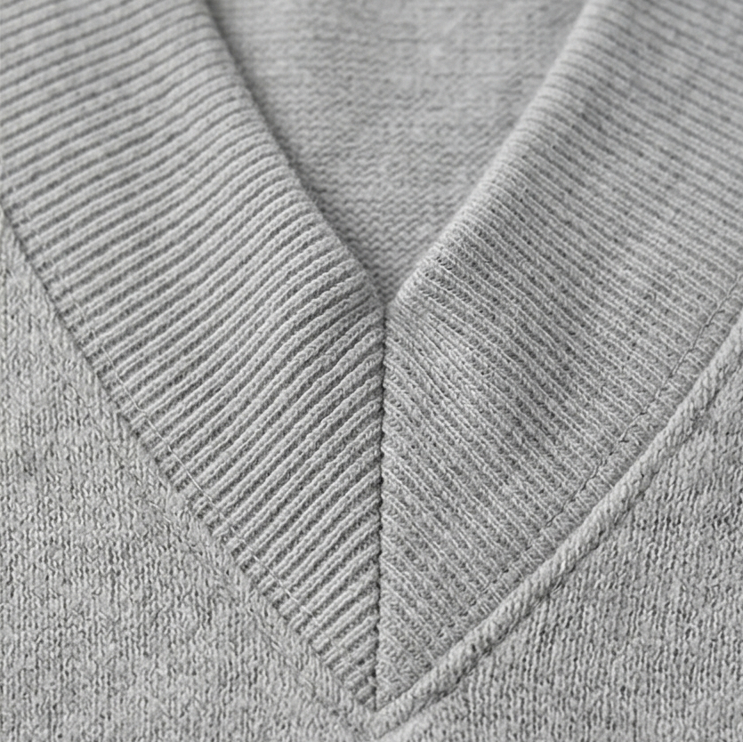 Knit V Neck Long Sleeve Matching Set