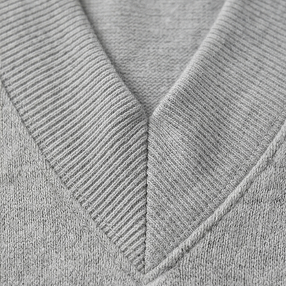 Knit V Neck Long Sleeve Matching Set