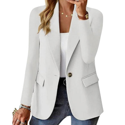 Long Sleeve Button Front Blazer