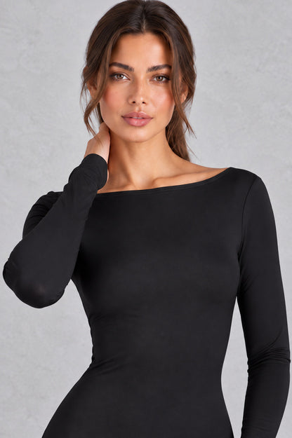 Long Sleeve Fitted Maxi Dress