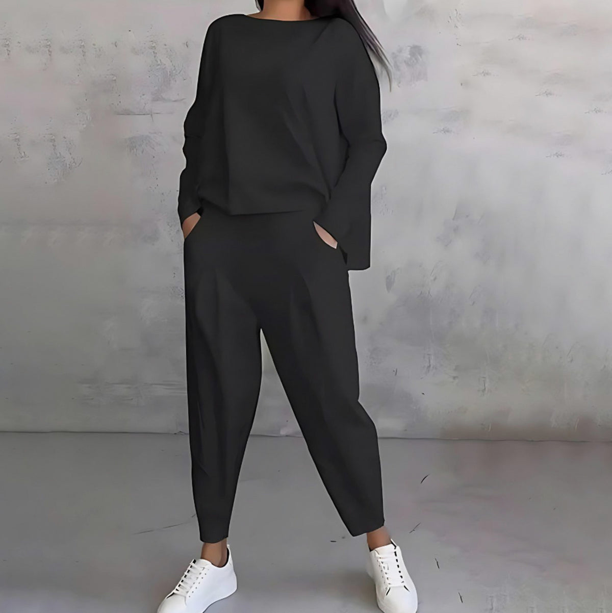 Long Sleeve Relaxed Pants Set