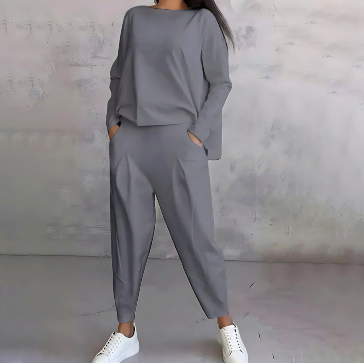 Long Sleeve Relaxed Pants Set