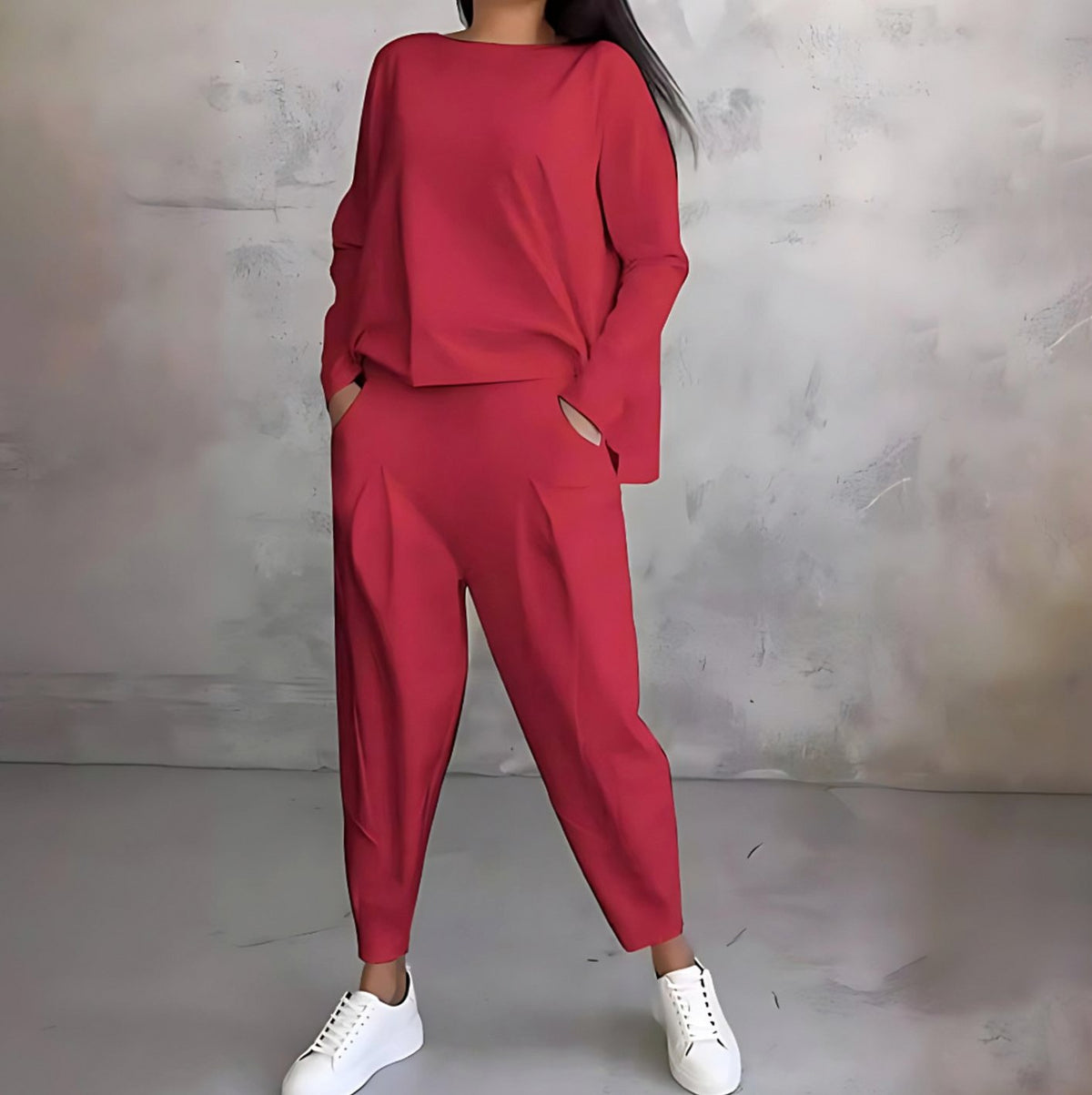 Long Sleeve Relaxed Pants Set