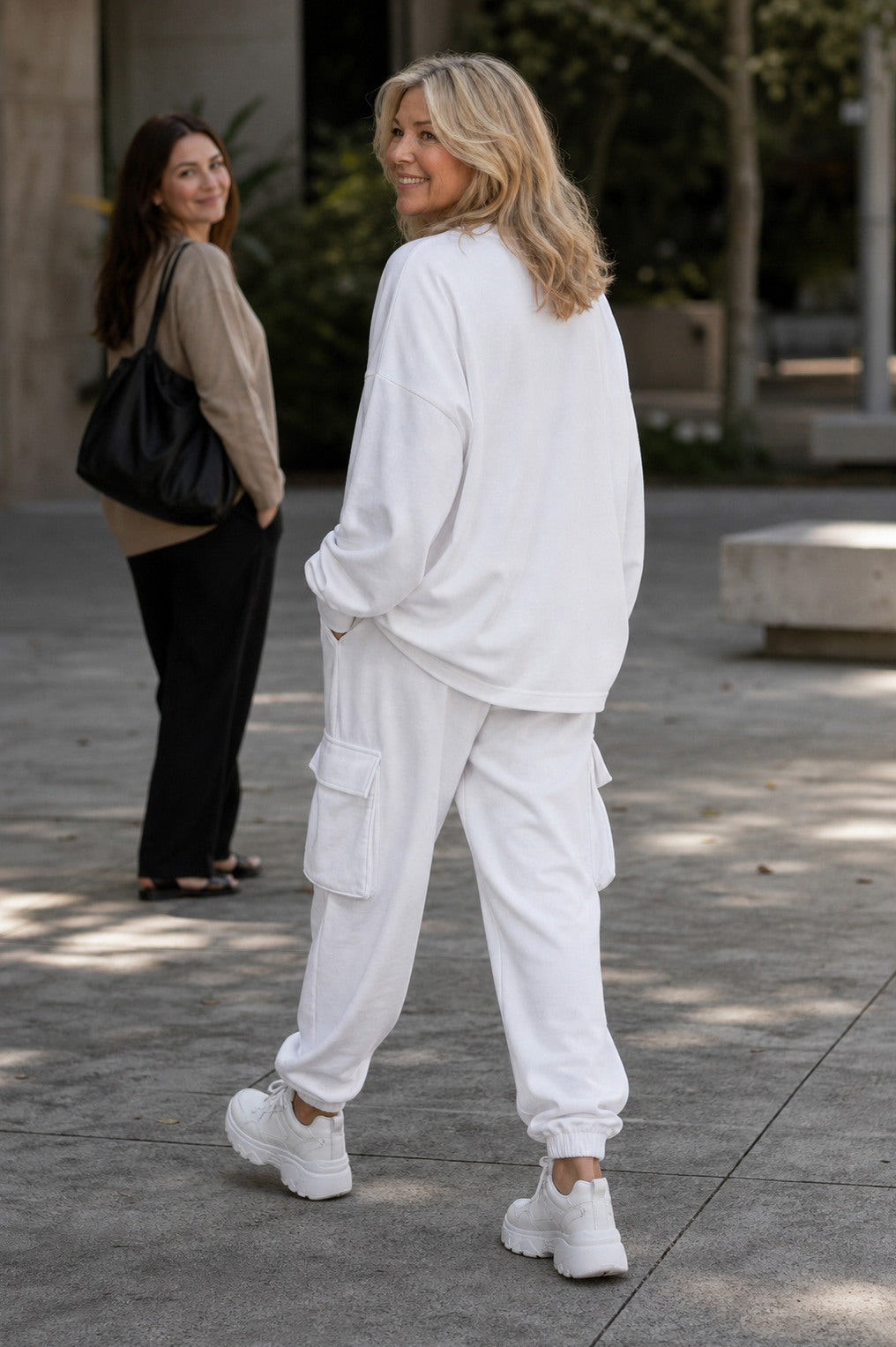 Oversized Long Sleeve Cargo Matching Set