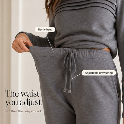 Pleated Long Sleeve Two Piece Set