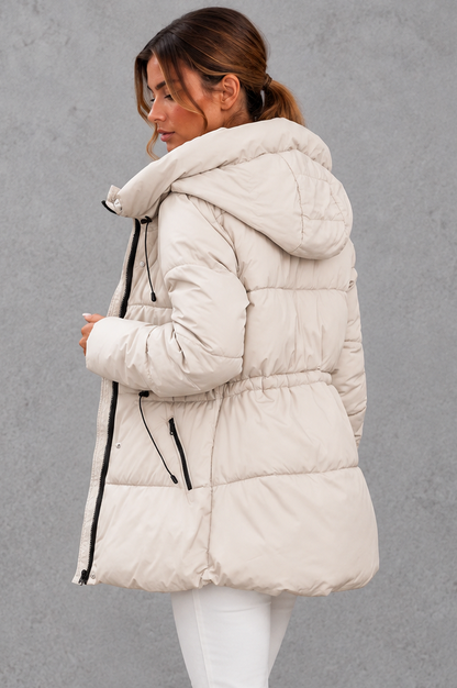 Quilted High Neck Puffer Jacket