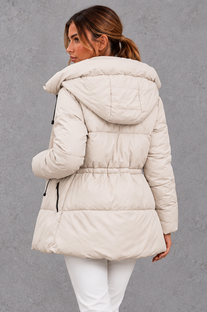 Quilted High Neck Puffer Jacket