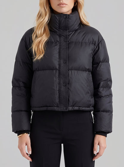 Quilted High Neck Puffer Jacket