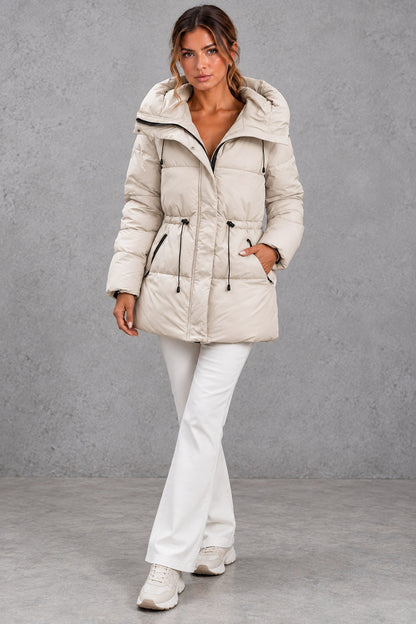 Quilted High Neck Puffer Jacket