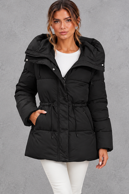Quilted High Neck Puffer Jacket